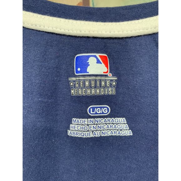 Boston Red Socks Baseball Tee  L Red, Blue, White   100% Cotton - Picture 2 of 6